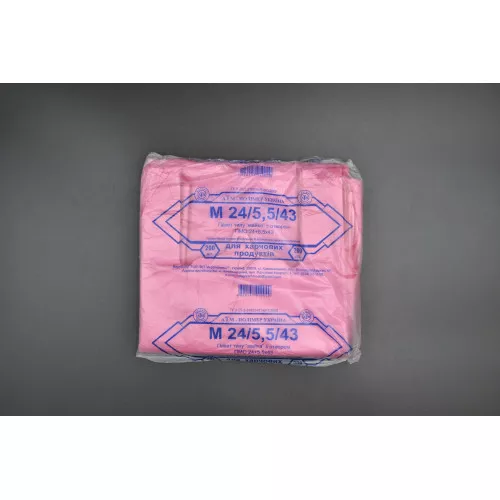 Пакет майка Экстра / 24*43см / красная / 7мкм / 200шт