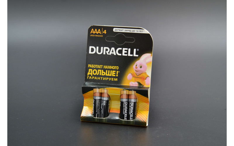 Батарейка міні-пальчик "DURACELL" / ААА / 4шт