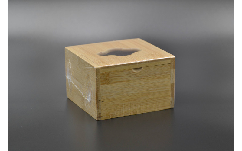Диспенсер бамбуковий для серветок / Куб / 125*130*80мм