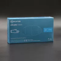 Перчатки нитриловые NITRYLEX Classic / синие / без пудры / не стерильные / размер-М / 100шт
