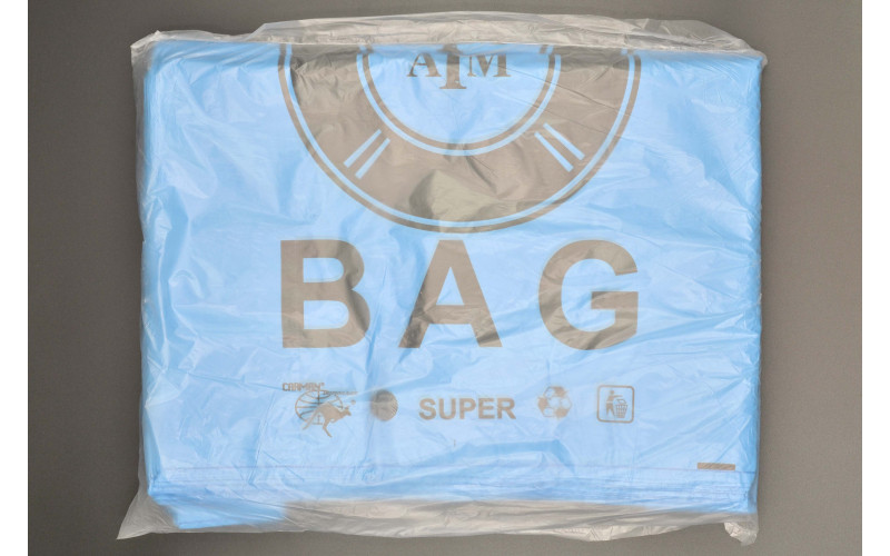 Пакет поліетиленовий майка "BAG" / 40*60см / 30мкм / синій / 100шт