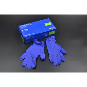 Перчатки нитриловые NITRYLEX Basic / синие / без пудры / не стерильные / размер-S / 100шт Перчатки нитриловые NITRYLEX Basic / синие / без пудры / не стерильные / размер-S / 100шт
