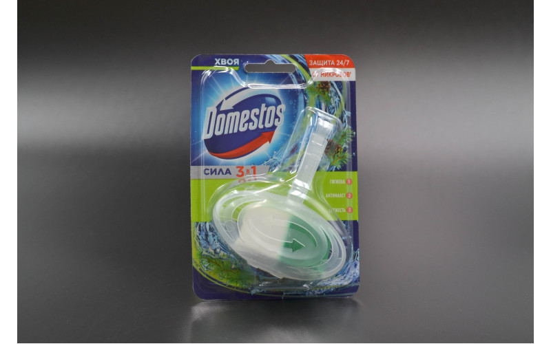 Туалетний блок для унітазу "Domestos"/ Хвоя / 40г