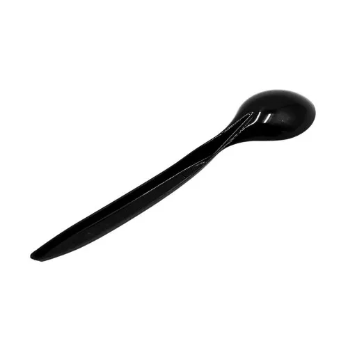 Ложка пластиковая чайная / PREMIUM / Черная / 100шт