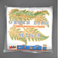 Пакет майка GREEN LINE / 24*43см / белая / 200 шт