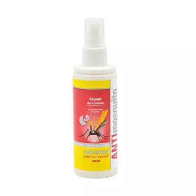 Спрей от комаров Anti Mosquito / Универсальный / 100 мл Спрей от комаров Anti Mosquito / Универсальный / 100 мл
