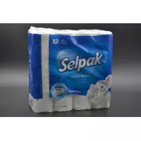 Туалетний папір Selpak / 3-шаровий / білий / 32шт