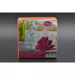 Салфетка Алсупак / 33*33см / 2-слойная / оранжевая / 100шт