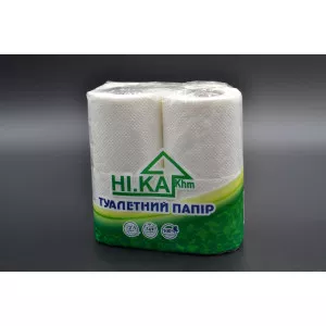 Туалетний папір НІ.КА / 2-шаровий / білий / 4шт Туалетний папір НІ.КА / 2-шаровий / білий / 4шт