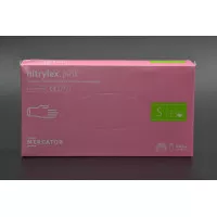 Перчатки нитриловые NITRYLEX / розовые / без пудры / не стерильные / размер-S / 100шт Перчатки нитриловые NITRYLEX / розовые / без пудры / не стерильные / размер-S / 100шт