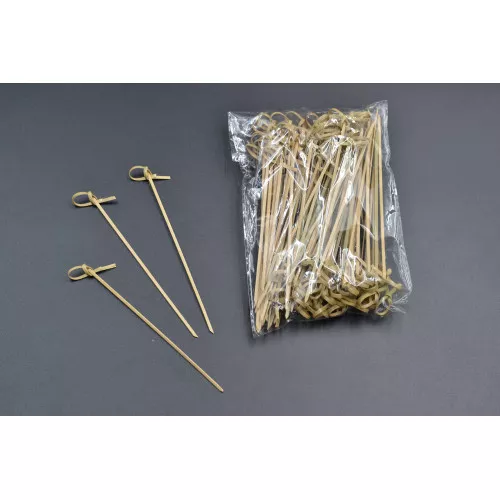 Шпажка Узел / бамбуковая / 15см / 100шт