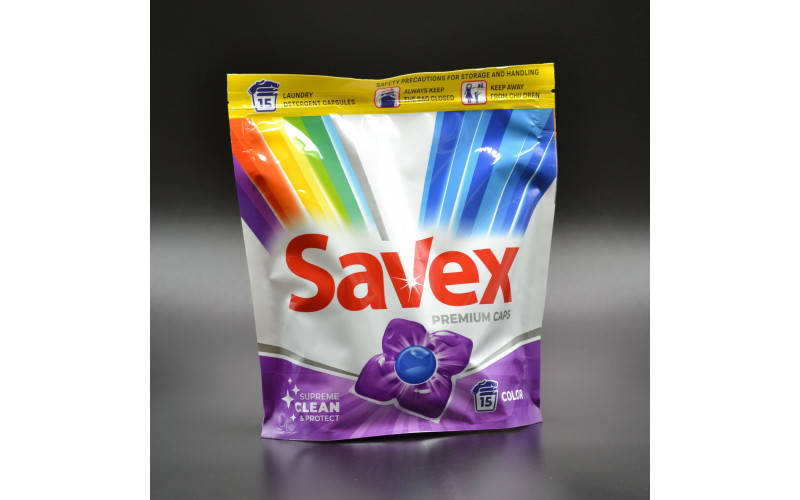 Капсули для прання "Savex" / Color / 15 шт