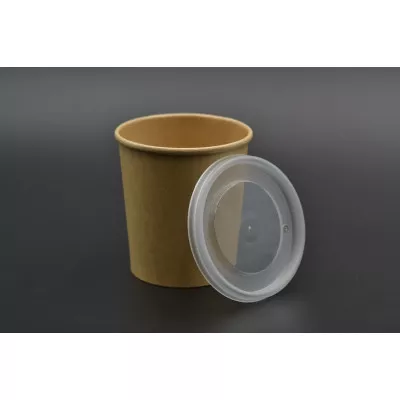 Кришка для крафт супниць (8oz,12oz,16oz) / прозора / пластикова / 25 шт Кришка для крафт супниць (8oz,12oz,16oz) / прозора / пластикова / 25 шт