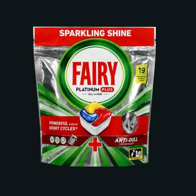 Капсули для миття посуду в посудомийній машині Fairy Platinum Plus / 19 шт Капсули для миття посуду в посудомийній машині Fairy Platinum Plus / 19 шт