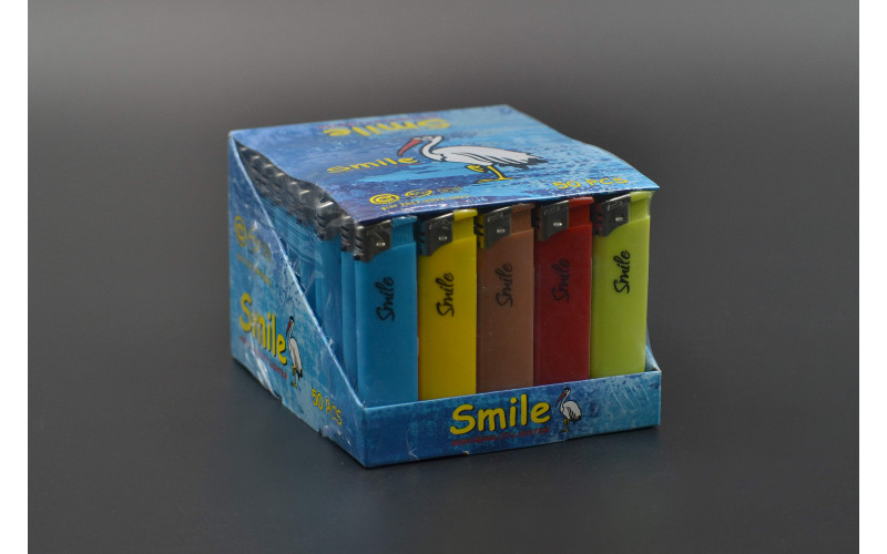 Запальничка "Smile" / 5102 / з п'єзоелементом / кольорова / 50шт