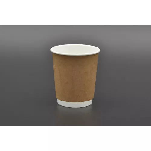 Стакан бумажный двухслойный ТИТАН / 175мл / крафт / №69 / 20 шт