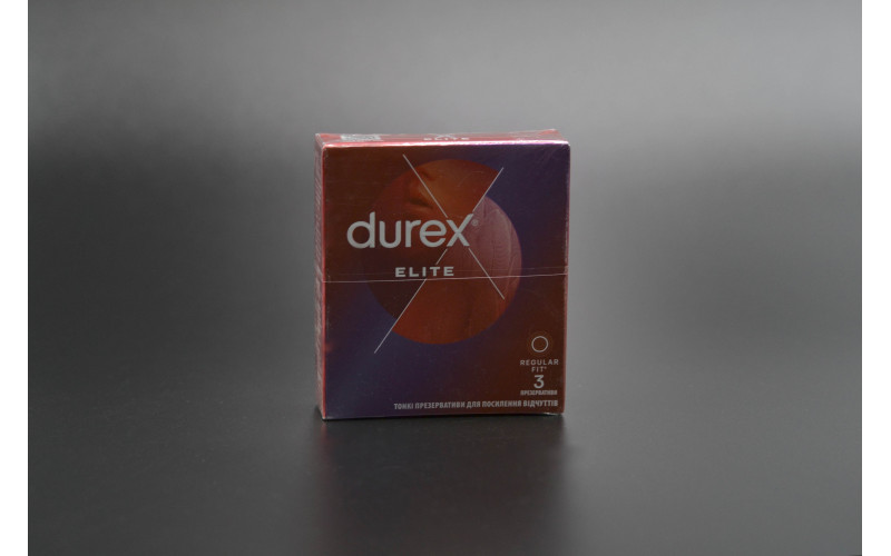 Презервативи латексні "Durex" / Elite / 3шт