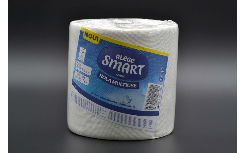 Рушник паперовий "SMART" / 2-шаровий / білий / 365 відривів
