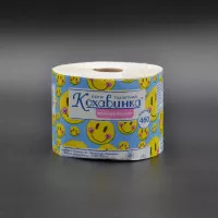 Туалетная бумага Кохавинка / Веселый размер / с гильзой / 6шт