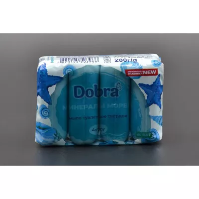 Мило туалетне DOBRA / Мінерали морів / 4*70г Мило туалетне DOBRA / Мінерали морів / 4*70г
