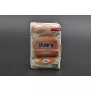 Мыло туалетное DOBRA / Увлажняющий крем / 4*70г Мыло туалетное DOBRA / Увлажняющий крем / 4*70г