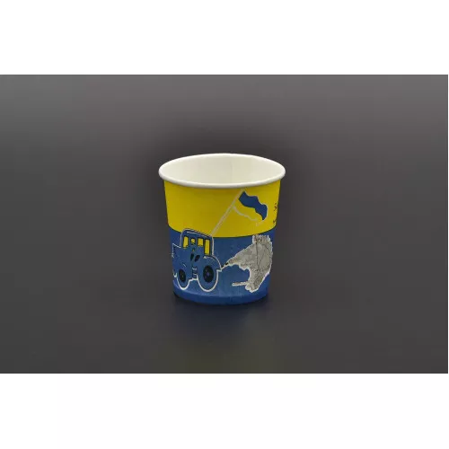 Стакан бумажный Евро ЧП / 110мл / патриотический / 50шт