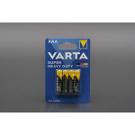 Батарейка пальчик "VARTA" / Super Heavy Duty / AAA / 4 шт