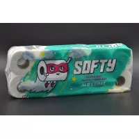 Туалетний папір SOFTY / білий / 2-шаровий / 120 відривів / 10шт