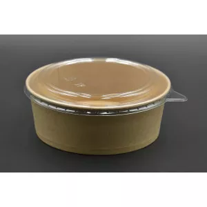 Супниця/салатниця крафт / з кришкою / 1350мл / 50шт Супниця/салатниця крафт / з кришкою / 1350мл / 50шт