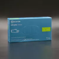 Перчатки нитриловые NITRYLEX Classic / синие / без пудры / не стерильные / размер-S / 100шт