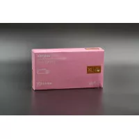 Перчатки нитриловые NITRYLEX / розовые / без пудры / не стерильные / размер - XL / 100 шт