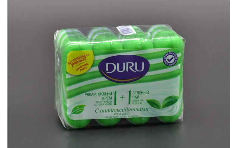 Крем-мило "DURU" / Зелений чай / 4*80г