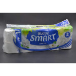 Туалетний папір "SMART Esential" / Білий / 3-шаровий / 120 відривів / 10шт