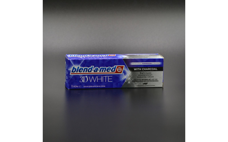 Зубна паста "blend-a-med" 3D White / з вугіллям / 75мл