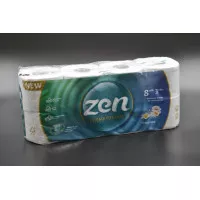 Туалетний папір ZEN / Premium / Океан / 3-шаровий / 19м / 145 відривів / 8шт