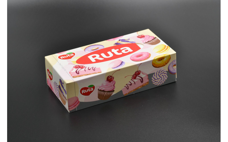 Серветки в коробці "Ruta" / Woman Brick / білі / 150шт