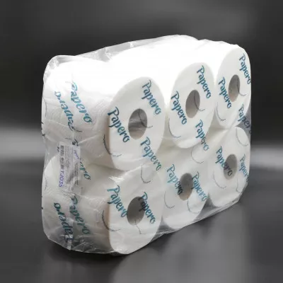 Туалетний папір Papero TJ035 / 2-шаровий / білий / 75 м / 12 шт Туалетний папір Papero TJ035 / 2-шаровий / білий / 75 м / 12 шт