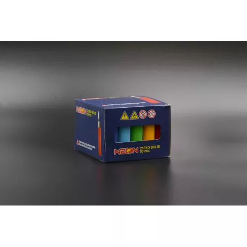 Зажигалка NEON / 218XO / с пьезоэлементом / цветная / 50шт