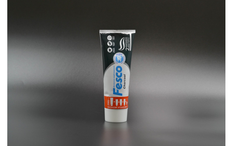 Зубна паста "Fesco" / Charcoal / 250мл