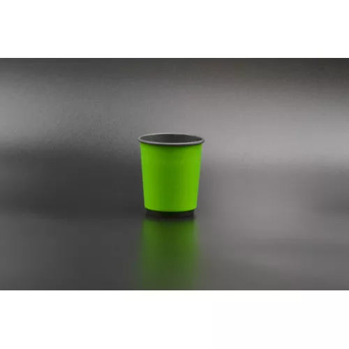 Стакан бумажный двухслойный ТИТАН/ 175мл / зеленый снаружи, черный внутри / №69 / 20шт