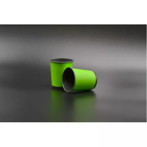 Стакан бумажный двухслойный ТИТАН/ 175мл / зеленый снаружи, черный внутри / №69 / 20шт