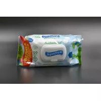 Салфетки влажные Superfresh / с клапаном / Антибактериальные / 120шт