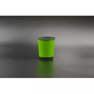 Стакан бумажный двухслойный ТИТАН / 300мл / зеленый снаружи, черный внутри / кр№80 / 20шт Стакан бумажный двухслойный ТИТАН / 300мл / зеленый снаружи, черный внутри / кр№80 / 20шт
