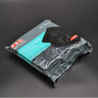 Серветка господарська Pro Service / Мікрофібра універсальна / чорна / 35*35 см / 5 шт Серветка господарська Pro Service / Мікрофібра універсальна / чорна / 35*35 см / 5 шт
