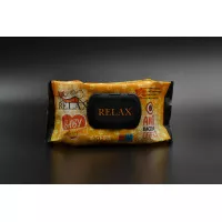 Серветки вологі RELAX / з клапаном / Антибактеріальні / 102шт