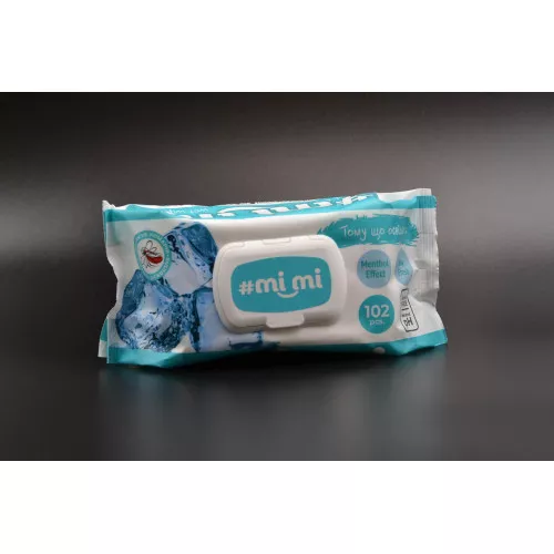 Салфетки влажные MiMi / с клапаном / Освежающие / 102шт