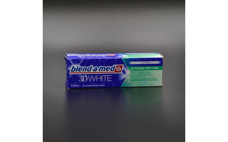 Зубна паста "blend-a-med" 3D White / Екстримальний м'ятний поцілунок / 75мл