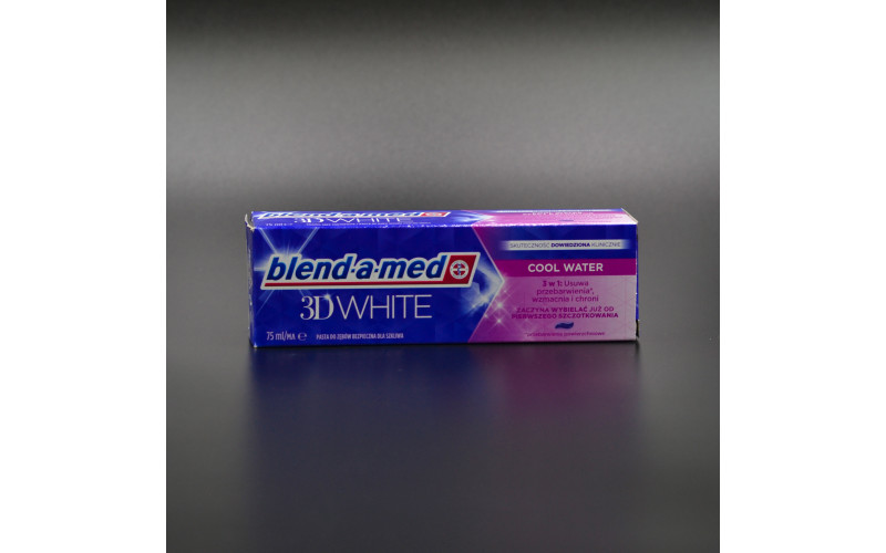 Зубна паста "blend-a-med" 3D White / Прохолодна вода / 75мл