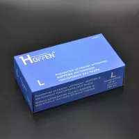 Перчатки нитриловые HOFFEN 3,5 г / фиолетовые / без пудры / не стерильные / размер-L / 50 пар Перчатки нитриловые HOFFEN 3,5 г / фиолетовые / без пудры / не стерильные / размер-L / 50 пар
