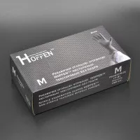 Перчатки нитриловые HOFFEN 3,5 г / черные / без пудры / не стерильные / размер-M / 50 пар Перчатки нитриловые HOFFEN 3,5 г / черные / без пудры / не стерильные / размер-M / 50 пар